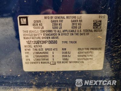 Zdjęcie 13 z 13 samochodu: 2017 GMC SIERRA K2500 DENALI VIN:1GT12UEY2HF136580 - miniatura