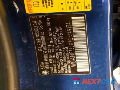 Zdjęcie 12 z 12 samochodu: 2007 BMW 530 I VIN:WBANE735X7CM49134 - miniatura