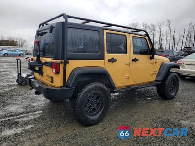 Trzecie zdjęcie samochodu z tyłu: 2013 JEEP WRANGLER UNLIMITED SPORT VIN:1C4BJWDG6DL638368 - miniatura
