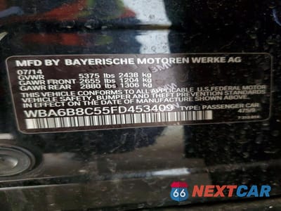 Zdjęcie 12 z 12 samochodu: 2015 BMW 640 XI GRAN COUPE VIN:WBA6B8C55FD453409 - miniatura