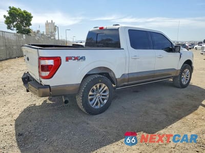Trzecie zdjęcie samochodu z tyłu: 2021 FORD F150 SUPERCREW VIN:1FTFW1E87MFB45911 - miniatura