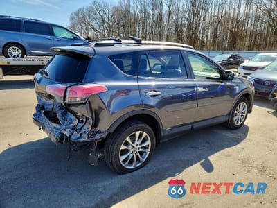 Trzecie zdjęcie samochodu z tyłu: 2016 TOYOTA RAV4 HYBRID LIMITED VIN:JTMDJREV4GD020228 - miniatura