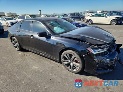 Czwarte zdjęcie samochodu z boku: 2022 ACURA TLX TECH A VIN:19UUB6F56NA001836 - miniatura