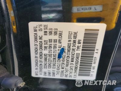 Zdjęcie 13 z 13 samochodu: 2016 HONDA CR-V LX VIN:2HKRM3H36GH546553 - miniatura