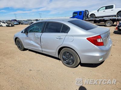 Drugie zdjęcie samochodu z przodu: 2012 HONDA CIVIC LX VIN:2HGFB2F51CH313370 - miniatura