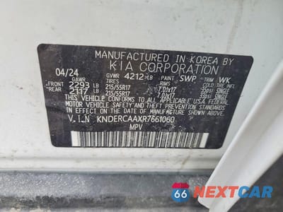 Zdjęcie 14 z 14 samochodu: 2024 KIA SELTOS EX VIN:KNDERCAAXR7661060 - miniatura