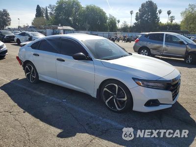 Czwarte zdjęcie samochodu z boku: 2022 HONDA ACCORD SPORT SE VIN:1HGCV1F44NA063300 - miniatura
