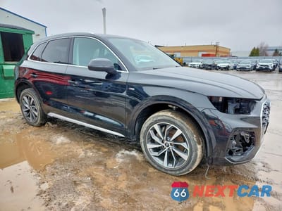 Czwarte zdjęcie samochodu z boku: 2021 AUDI Q5 PROGRESSIV VIN:WA1EAAFY7M2070671 - miniatura