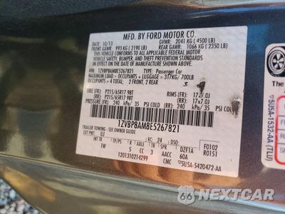 Zdjęcie 12 z 13 samochodu: 2014 FORD MUSTANG VIN:1ZVBP8AM8E5267821 - miniatura