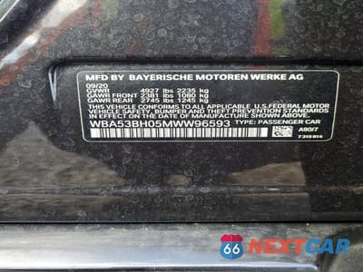 Zdjęcie 12 z 12 samochodu: 2021 BMW 530 I VIN:WBA53BH05MWW96593 - miniatura