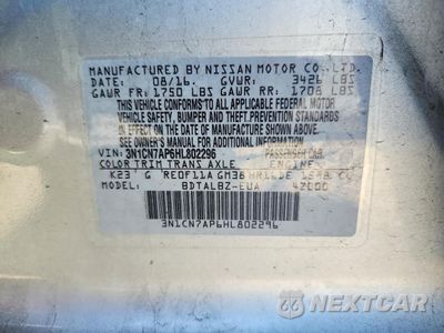 Zdjęcie 12 z 12 samochodu: 2017 NISSAN VERSA 1.6 SV VIN:3N1CN7AP6HL802296 - miniatura