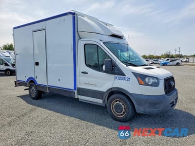 Czwarte zdjęcie samochodu z boku: 2020 FORD TRANSIT DELIVERY TRUCK VIN:1FDBW5Z89LKB11485 - miniatura