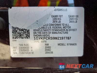 Zdjęcie 14 z 14 samochodu: 2021 CADILLAC XT6 PREMIUM LUXURY VIN:1GYKPCRS9MZ197787 - miniatura