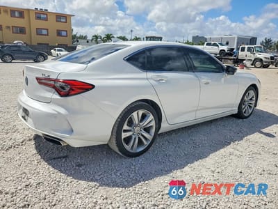 Trzecie zdjęcie samochodu z tyłu: 2021 ACURA TLX TECHNOLOGY VIN:19UUB5F46MA005496 - miniatura