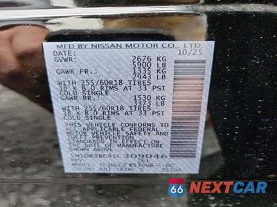 Zdjęcie 13 z 13 samochodu: 2025 NISSAN PATHFINDER SV VIN:5N1DR3BC4SC309046 - miniatura