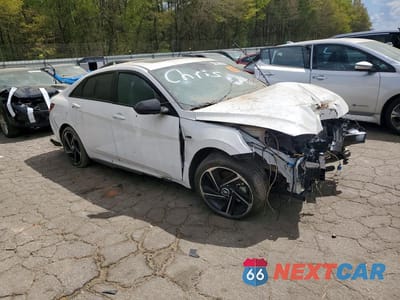Czwarte zdjęcie samochodu z boku: 2023 HYUNDAI ELANTRA N LINE VIN:KMHLR4AF4PU568411 - miniatura