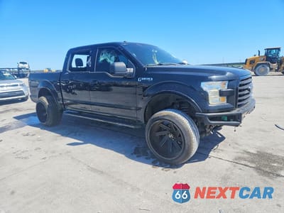 Czwarte zdjęcie samochodu z boku: 2017 FORD F150 SUPERCREW VIN:1FTEW1CG4HFA51027 - miniatura