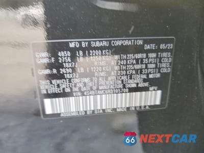 Zdjęcie 12 z 12 samochodu: 2024 SUBARU OUTBACK LIMITED VIN:4S4BTAMC6R3105708 - miniatura