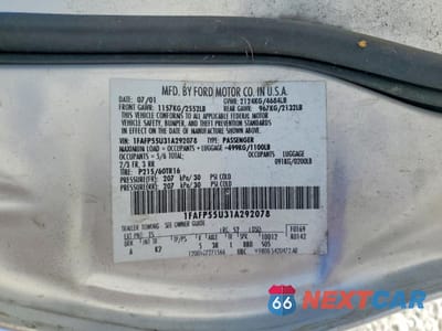 Zdjęcie 12 z 12 samochodu: 2001 FORD TAURUS SES VIN:1FAFP55U31A292078 - miniatura