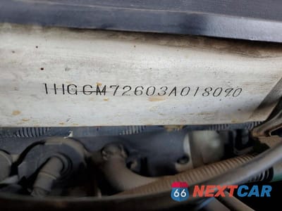 Zdjęcie 13 z 13 samochodu: 2003 HONDA ACCORD EX VIN:1HGCM72603A018090 - miniatura