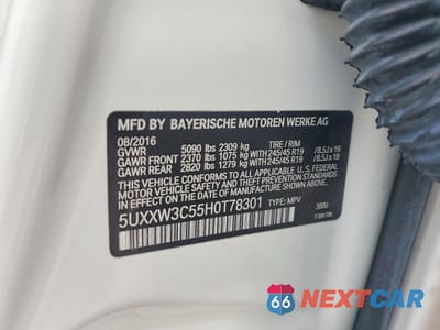 Zdjęcie 12 z 12 samochodu: 2017 BMW X4 XDRIVE28I VIN:5UXXW3C55H0T78301 - miniatura