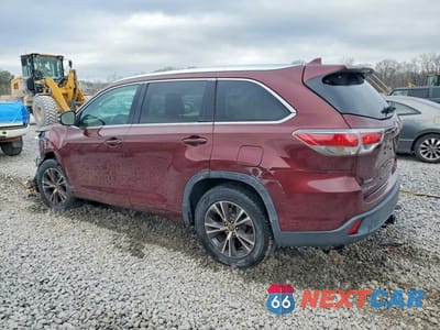 Drugie zdjęcie samochodu z przodu: 2016 TOYOTA HIGHLANDER XLE VIN:5TDKKRFH4GS185634 - miniatura