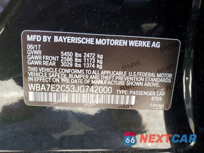 Zdjęcie 12 z 12 samochodu: 2018 BMW 740 I VIN:WBA7E2C53JG742000 - miniatura