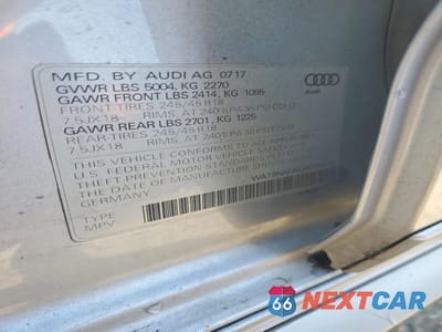 Zdjęcie 12 z 13 samochodu: 2018 AUDI A4 ALLROAD PRESTIGE VIN:WA19NAF46JA036919 - miniatura