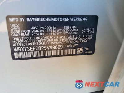 Zdjęcie 12 z 12 samochodu: 2023 BMW X1 XDRIVE28I VIN:WBX73EF08P5V99689 - miniatura