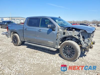 Czwarte zdjęcie samochodu z boku: 2021 GMC SIERRA K1500 ELEVATION VIN:1GTP9CEK2MZ447575 - miniatura