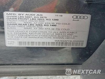 Zdjęcie 13 z 13 samochodu: 2020 AUDI Q5 E PREMIUM PLUS VIN:WA1E2AFY4L2045898 - miniatura