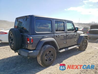 Trzecie zdjęcie samochodu z tyłu: 2023 JEEP WRANGLER SPORT VIN:1C4HJXDG5PW510562 - miniatura
