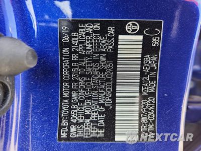 Zdjęcie 12 z 12 samochodu: 2020 TOYOTA COROLLA SE VIN:JTDP4RCE0LJ029351 - miniatura