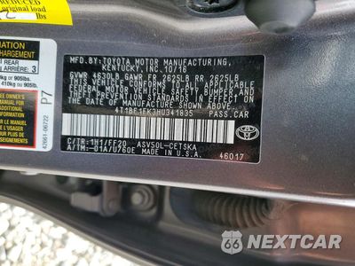 Zdjęcie 13 z 14 samochodu: 2017 TOYOTA CAMRY SE VIN:4T1BF1FK3HU341835 - miniatura
