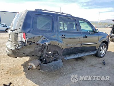 Trzecie zdjęcie samochodu z tyłu: 2013 HONDA PILOT TOURING VIN:5FNYF3H94DB031751 - miniatura