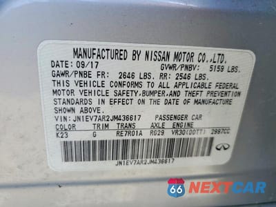 Zdjęcie 12 z 12 samochodu: 2018 INFINITI Q50 3.0T LUXE VIN:JN1EV7AR2JM436617 - miniatura