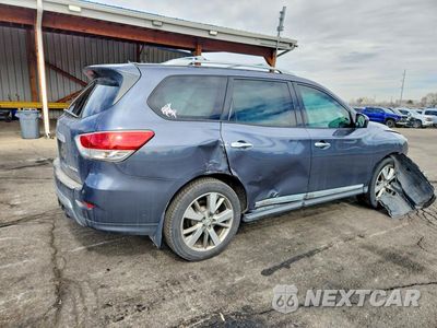 Trzecie zdjęcie samochodu z tyłu: 2014 NISSAN PATHFINDER PLATINUM VIN:5N1AR2MN7EC688799 - miniatura