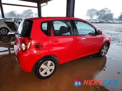 Trzecie zdjęcie samochodu z tyłu: 2009 CHEVROLET AVEO LS VIN:KL1TD66EX9B392274 - miniatura