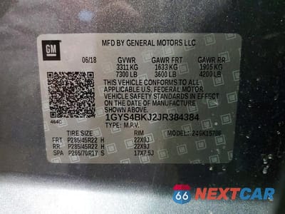 Zdjęcie 14 z 14 samochodu: 2018 CADILLAC ESCALADE LUXURY VIN:1GYS4BKJ2JR384384 - miniatura