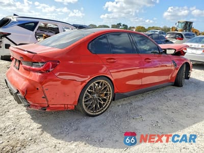 Trzecie zdjęcie samochodu z tyłu: 2021 BMW M3 COMPETITION VIN:WBS33AY06MFK49378 - miniatura