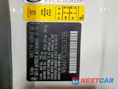 Zdjęcie 13 z 13 samochodu: 2011 BMW 335 XI VIN:WBAKF9C50BE247315 - miniatura