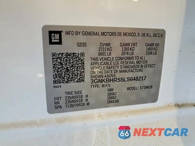 Zdjęcie 13 z 13 samochodu: 2020 CHEVROLET BLAZER 2LT VIN:3GNKBHRS5LS648217 - miniatura
