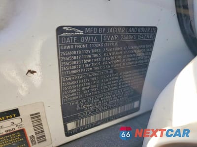 Zdjęcie 12 z 12 samochodu: 2017 JAGUAR F-PACE PREMIUM VIN:SADCJ2BN7HA085394 - miniatura
