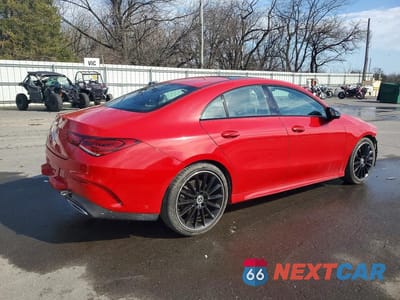 Trzecie zdjęcie samochodu z tyłu: 2020 MERCEDES-BENZ CLA 250 VIN:W1K5J4GB7LN083991 - miniatura