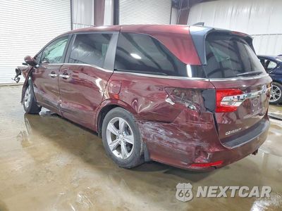 Drugie zdjęcie samochodu z przodu: 2018 HONDA ODYSSEY EXL VIN:5FNRL6H75JB065089 - miniatura