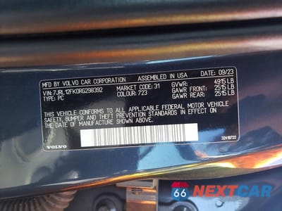 Zdjęcie 12 z 12 samochodu: 2024 VOLVO S60 CORE VIN:7JRL12FK0RG298392 - miniatura