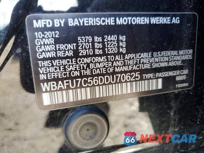 Zdjęcie 12 z 12 samochodu: 2013 BMW 535 XI VIN:WBAFU7C56DDU70625 - miniatura