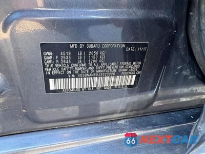 Zdjęcie 12 z 12 samochodu: 2018 SUBARU LEGACY 2.5I LIMITED VIN:4S3BNAN60J3023226 - miniatura