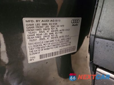 Zdjęcie 13 z 13 samochodu: 2013 AUDI Q7 PRESTIGE VIN:WA1DGAFE7DD012600 - miniatura