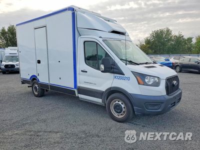Czwarte zdjęcie samochodu z boku: 2020 FORD TRANSIT DELIVERY TRUCK VIN:1FDBW5Z82LKB40259 - miniatura